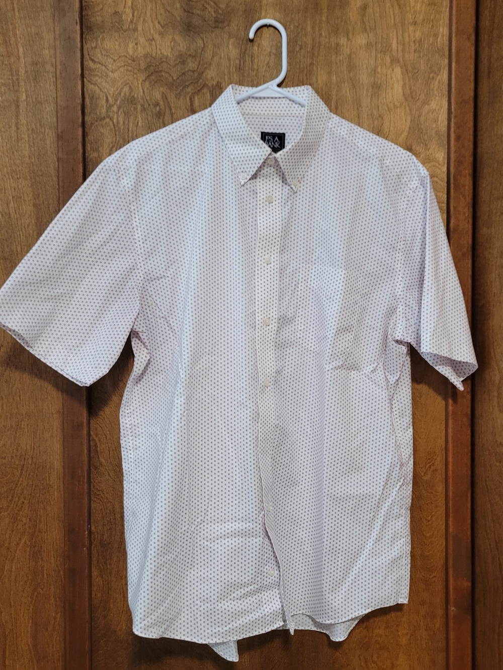 Jos. A. Bank White Short-Sleeve Button-Down